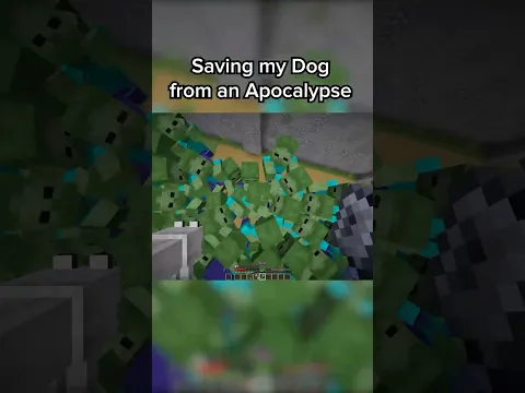 Minecraft Saving Dog