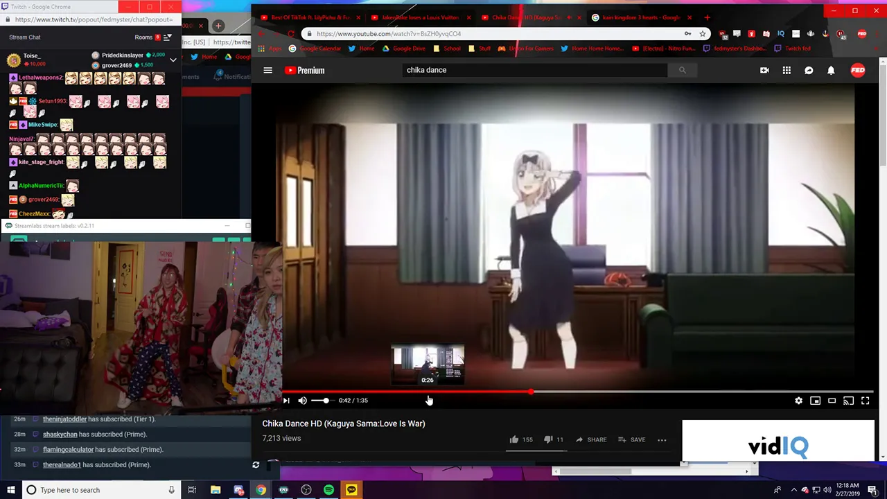 Lily's doing the Chika's Dance