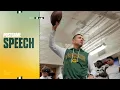 Postgame speech Packers celebrate Thanksgiving win in Detroit
