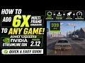 How to Add 6X Multi Frame Gen to ANY Game and Update NVIDIA Streamline SDK to 2 12 - Easy Tutorial