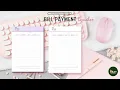Bill Payment Tracker Printable Planner