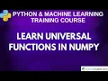 Learn Universal Functions in NumPy The Key to Efficient Code
