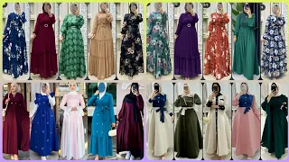 فساتين العيد2025 أروع دريسات صيفى 2025للبنات المحجبات اجددحجابات ربيعيه صيفيه2025للعيدnewdress2025 