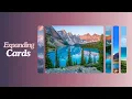 How to Create Expanding Cards with HTML CSS JavaScript Step-by-Step Tutorial