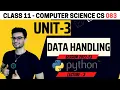 Class 11 Data Handling One shot CS Computer Science XI 083 CBSE Aakash Singh