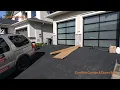 Amarr Vista - Garage Door Frosted Glass Black Anodized Frame