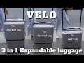 The All-in-One Luggage Travel Solution VELO 3-in-1 Expandable Hardside Luggage MonnyLagos