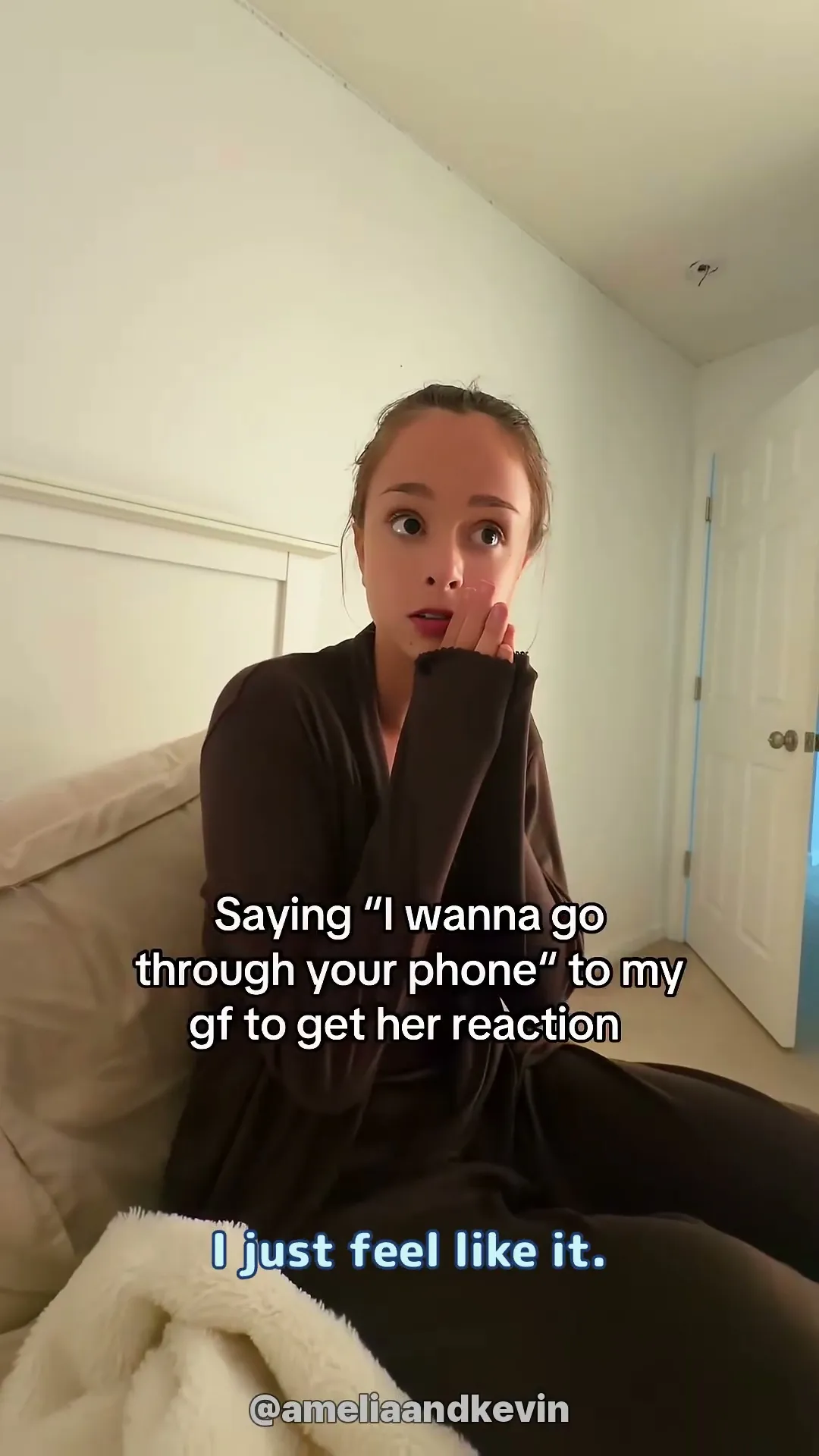 Checking her phone? Not what you'd think😳 #prank #funny #phone