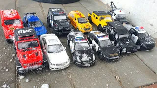 Машинки a lot of CARS много штук в снегу ArseniiBoy