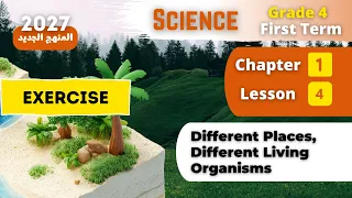 Grade 4 | Science | Exercise | Different Places, Different Living Organisms | Chapter 1 - Lesson 4