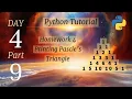 How to print Pascal triangle using Python in hindi
