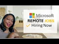 MICROSOFT is HIRING Remote Jobs WFH Great Pay Benefits Equipment Included