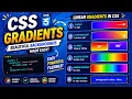 CSS GRADIENTS - MULTIPLE COLORS DIRECTIONS ANGLES ETC TUTORIAL