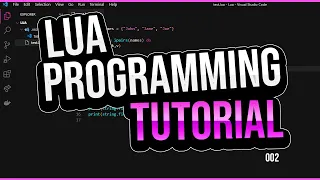 Lua Programming Tutorial 002 Variables