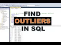 Find Outliers in SQL