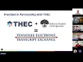 Transcript Exchange Postsecondary Informational and Training Webinar