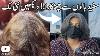 Grey Hair Blending & Silver Highlights Tutorial | Nazia Khan