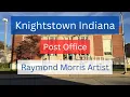 Knightstown Indiana Post Office Building and Mural