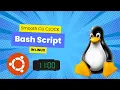 Smooth CLI Clock using bash script in linux