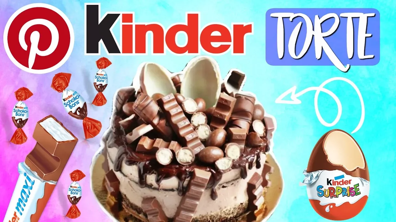 Kinder Überraschungs Torte Ü-Ei aus Sahne selber machen Anleitung Deutsch. 