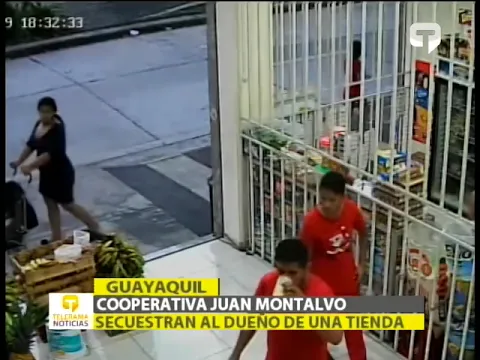 Cooperativa Juan Montalvo secuestran al dueño de una tienda