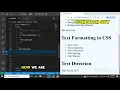 Text Direction in css