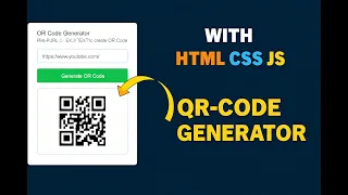 QR Code Generator using HTML CSS JavaScript Create QR Codes in JS PROROZ Tutorial