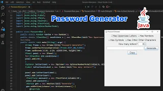 Creating a GUI Password Generator in Java no voice over