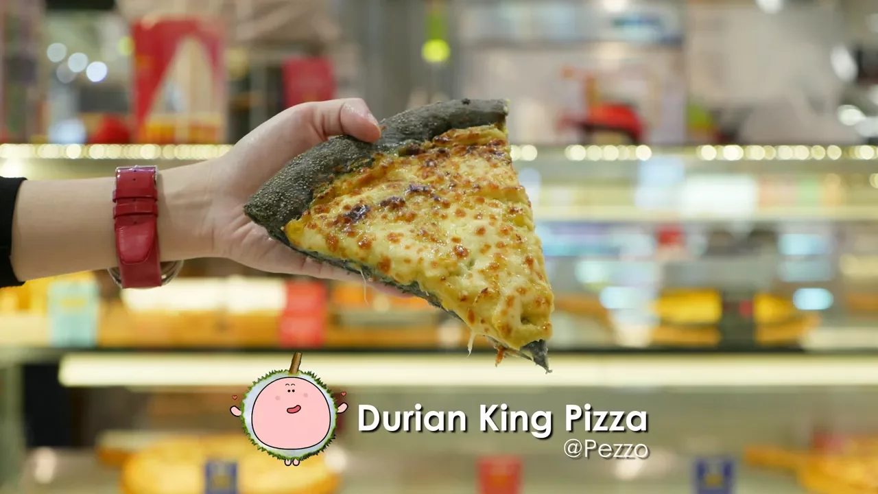 Durian King Charcoal Pizza by Pezzo