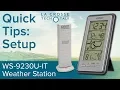 WS-9230U-IT Forecast Station Setup