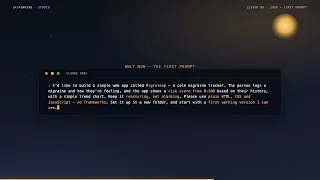 Vibe Software Development Lesson 9 Idea Spec Your First Prompt
