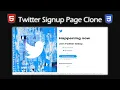Twitter Signup Page Clone - HTML CSS