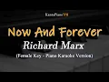 Download Lagu Now And Forever (Richard Marx) - Female Key  (Piano Karaoke Version)