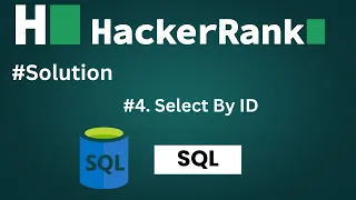 Select BY ID II Select All II Hackerrank Solution II Select by ID Sql II Sql Solution