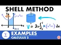The Shell Method Examples Calculus 2 - JK Math