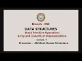 AKTU Digital Education Data Structure Stack Primitive Operations Array and Linked ListImplementation