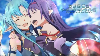 YouTube影片, 內容是刀劍神域 第二季 的 片尾動畫(ED3)(中日歌詞)