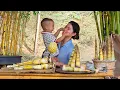 Download Lagu Harvesting Wild Bamboo Shoots for Sale at Market - Preserving Fresh Bamboo Shoots | Trieu Thi Thuy