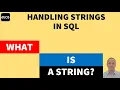 What is a String in SQL SQL String