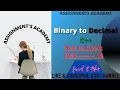 Binary to Decimal in C How to convert Binary into Decimal in C urdu hindi