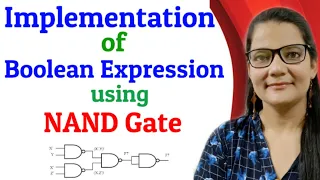 Implementation of Boolean Expression using NAND Gate in Hindi Digital Electronics