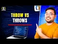 Throw vs throws in Java Explained Exception Handling Concepts