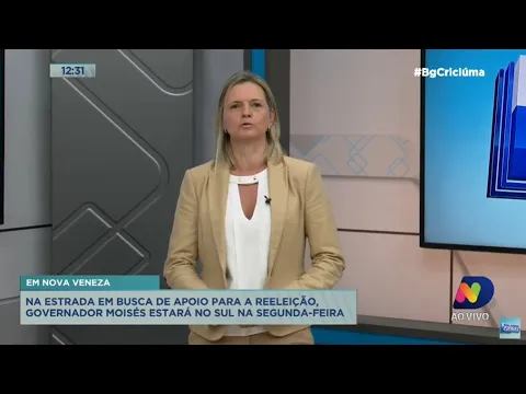 Karina Manarin: Moisés estará no Sul para compromissos oficiais na próxima segunda-feira