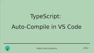 TypeScript Auto-Compile in Visual Studio Code