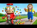 Lagu KIKI Monkey Catch CHICLETEIRA BIBICICLETEIRA in Candy Machine with Ducklings | KUDO ANIMAL KIKI