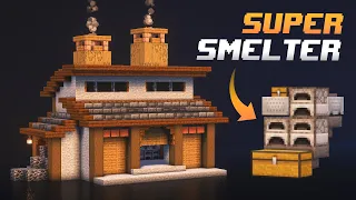 Minecraft Super Smelter Tutorial Fully Automatic Compact Design