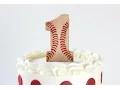 DIY Baseball Number Cake Topper