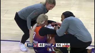 Emma Cannon foul on Sophie Cunningham upgraded to a Flagrant 1