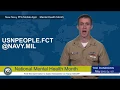 Weekly Wire Rundown Navy PFA Mobile App May is National Mental Health month