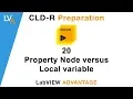 LabVIEW CLD R 20 Value Property Node versus Local Variable